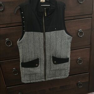 Stylish Black and Gray Vest
